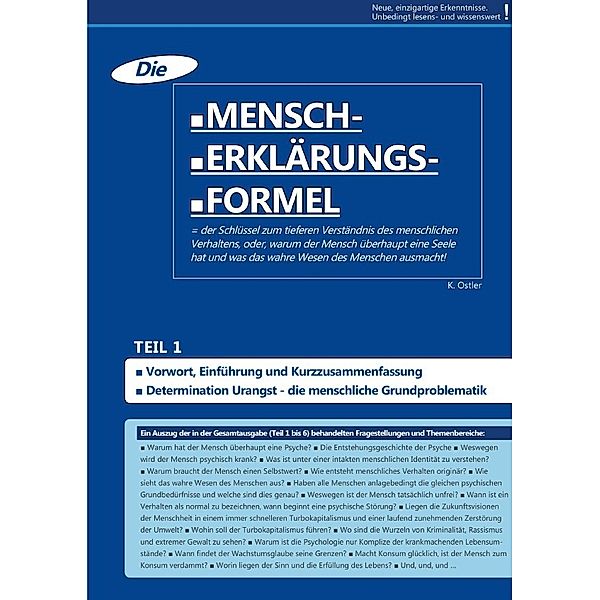 Die Mensch-Erklärungsformel / Die Mensch-Erklärungsformel (Teil 1), K. Ostler