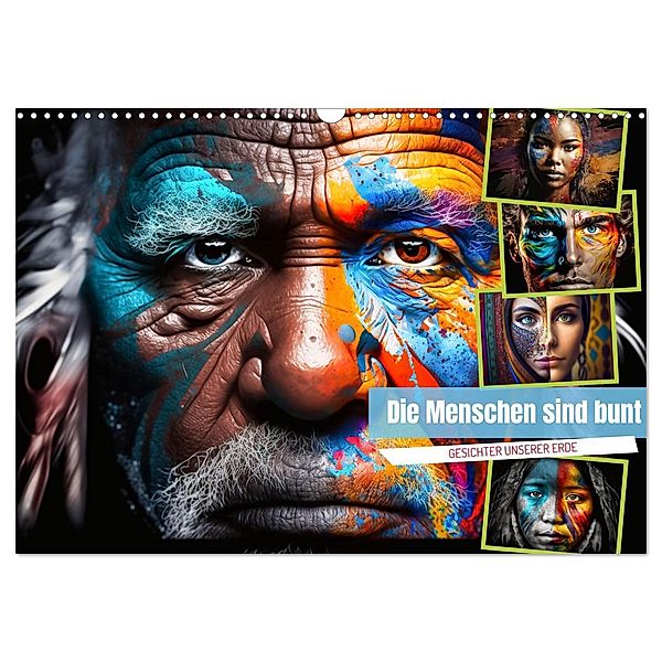 Die Menschen sind bunt (Wandkalender 2025 DIN A3 quer), CALVENDO Monatskalender, Calvendo, Dirk Meutzner