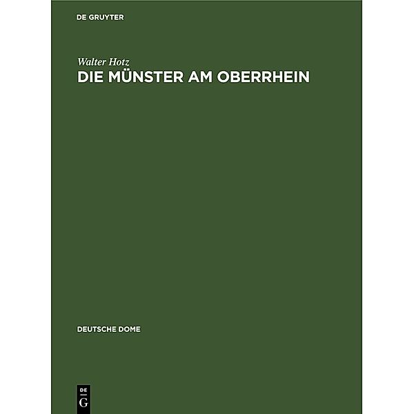Die Münster am Oberrhein, Walter Hotz