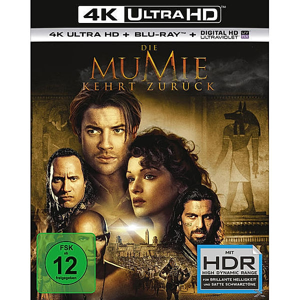 Die Mumie kehrt zurück (4K Ultra HD), Rachel Weisz John Hannah Brendan Fraser