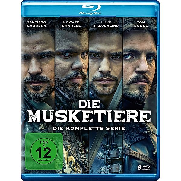 Die Musketiere - Die komplette Serie, Luke Pasqualino, Santiago Cabrera, Tom Burke