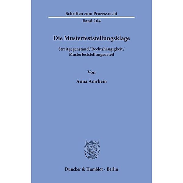 Die Musterfeststellungsklage., Anna Amrhein