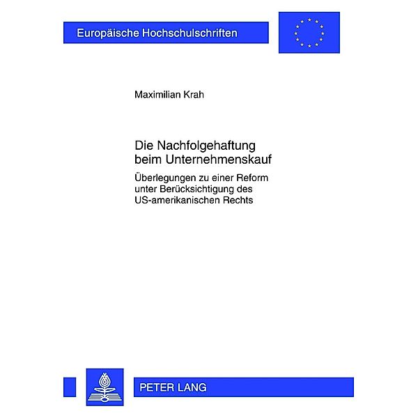 Die Nachfolgehaftung beim Unternehmenskauf, Maximilian Krah