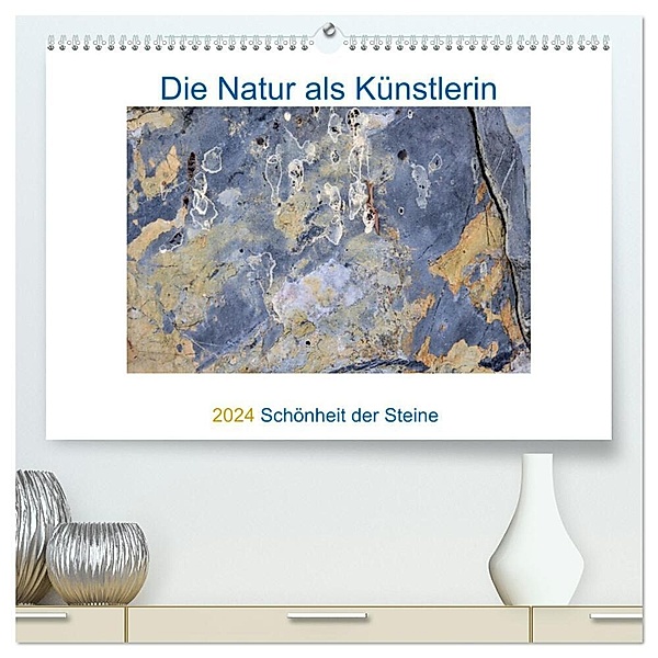 Die Natur als Künstlerin - Schönheit der Steine (hochwertiger Premium Wandkalender 2024 DIN A2 quer), Kunstdruck in Hochglanz, Viktoria Baier