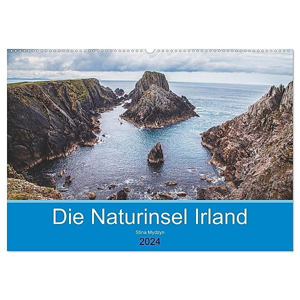 Die Naturinsel Irland (Wandkalender 2024 DIN A2 quer), CALVENDO Monatskalender, Stina-Marie Mydzyn