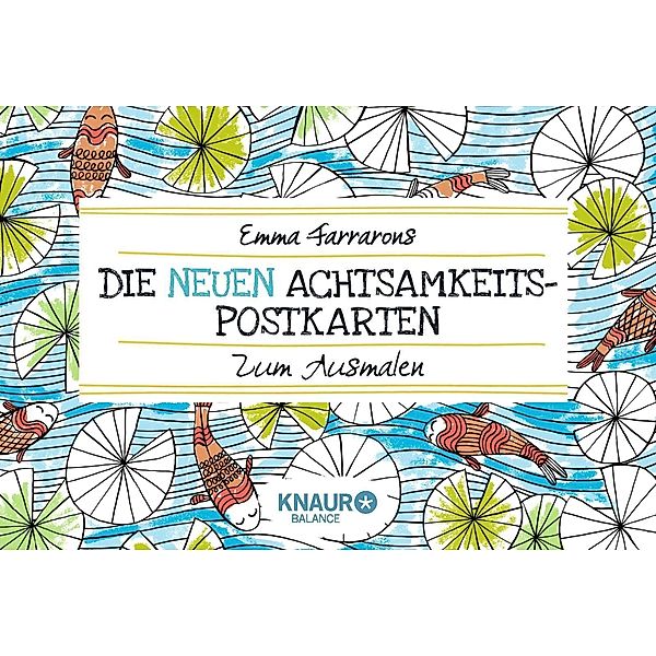 Die neuen Achtsamkeits-Postkarten zum Ausmalen, Emma Farrarons