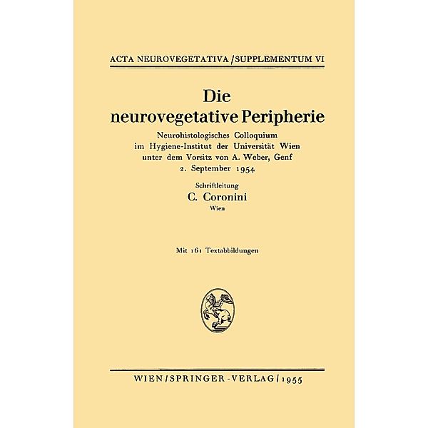 Die neurovegetative Peripherie / Acta Neurovegetativa Supplementa Bd.6