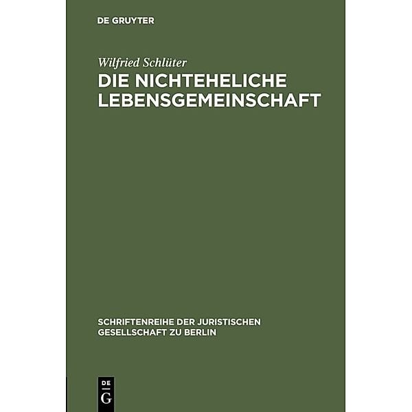 Die nichteheliche Lebensgemeinschaft, Wilfried Schlüter