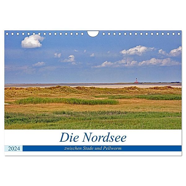 Die Nordsee zwischen Stade und Pellworm (Wandkalender 2024 DIN A4 quer), CALVENDO Monatskalender, Gisela Braunleder