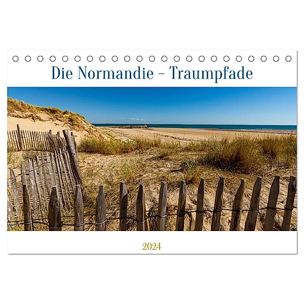 Die Normandie - Traumpfade (Tischkalender 2024 DIN A5 quer), CALVENDO Monatskalender, Edwin Springer