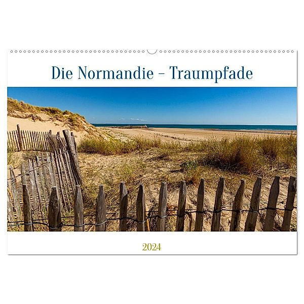 Die Normandie - Traumpfade (Wandkalender 2024 DIN A2 quer), CALVENDO Monatskalender, Edwin Springer