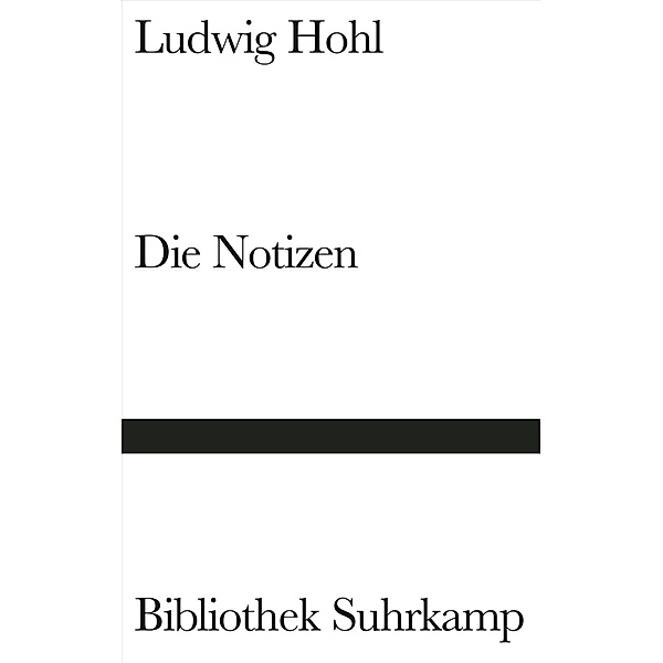 Die Notizen oder Von der unvoreiligen Versöhnung, Ludwig Hohl
