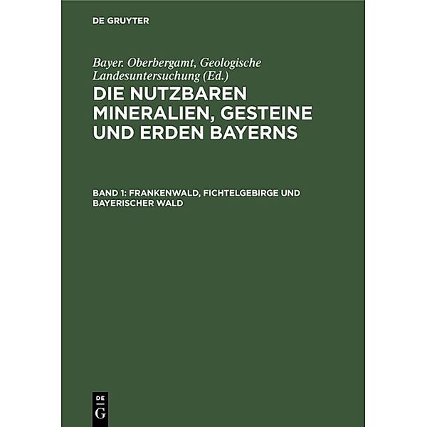 Die nutzbaren Mineralien, Gesteine und Erden Bayerns / Band 1 / Frankenwald, Fichtelgebirge und Bayerischer Wald