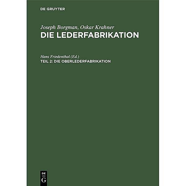 Die Oberlederfabrikation