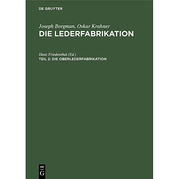 Die Oberlederfabrikation