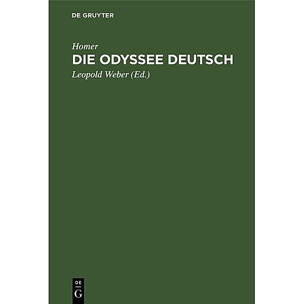 Die Odyssee Deutsch / Jahrbuch des Dokumentationsarchivs des österreichischen Widerstandes, Homer
