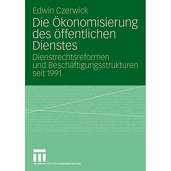 Die Ökonomisierung des öffentlichen Dienstes, Edwin Czerwick