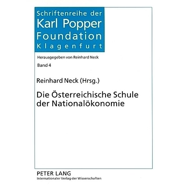 Die Österreichische Schule der Nationalökonomie