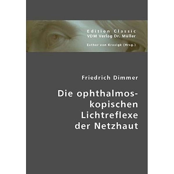 Die ophthalmoskopischen Lichtreflexe der Netzhaut, Friedrich Dimmer