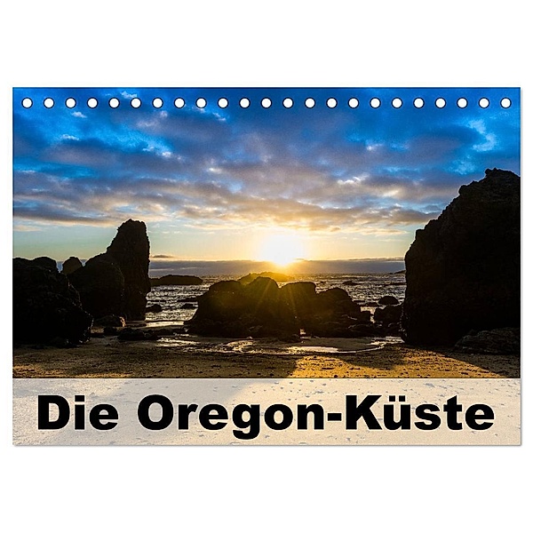 Die Oregon-Küste (Tischkalender 2024 DIN A5 quer), CALVENDO Monatskalender, Rolf Hitzbleck
