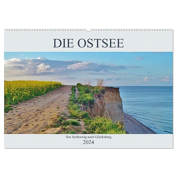 Die Ostsee - von Schleswig nach Glücksburg (Wandkalender 2024 DIN A2 quer), CALVENDO Monatskalender, Andrea Janke