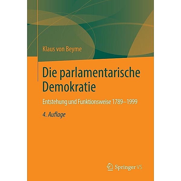 Die parlamentarische Demokratie, Klaus von Beyme
