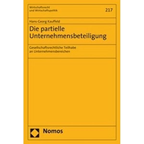 Die partielle Unternehmensbeteiligung, Hans-Georg Kauffeld