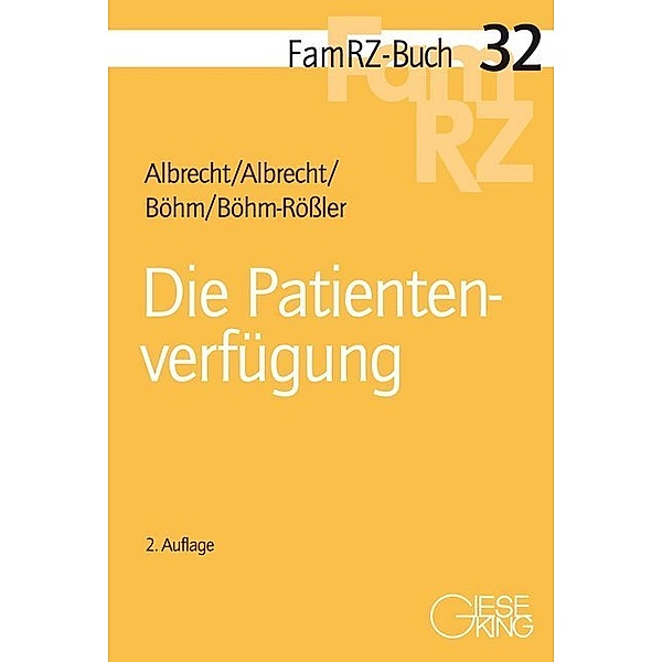 Die Patientenverfügung, Andreas Albrecht, Elisabeth Albrecht, Horst Böhm, Ulrike Böhm-Rößler