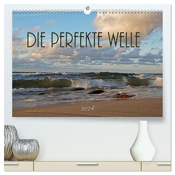 Die perfekte Welle (hochwertiger Premium Wandkalender 2024 DIN A2 quer), Kunstdruck in Hochglanz, Flori0