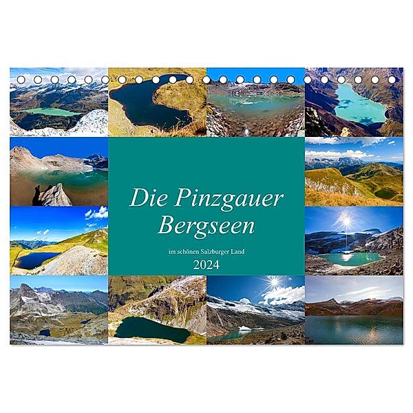 Die Pinzgauer Bergseen im schönen Salzburger Land (Tischkalender 2024 DIN A5 quer), CALVENDO Monatskalender, Christa Kramer