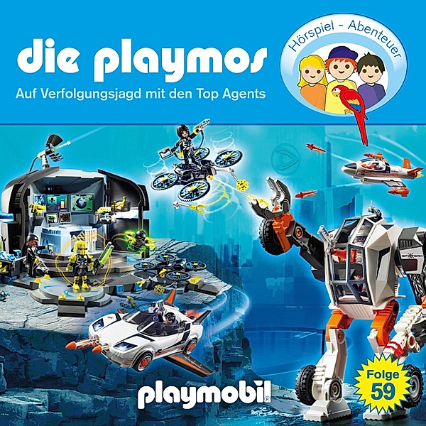 Die Playmos - 59 - Die Playmos - Das Original Playmobil Hörspiel, Folge 59: Auf Verfolgungsjagd mit den Top Agents, Simon X. Rost, Florian Fickel