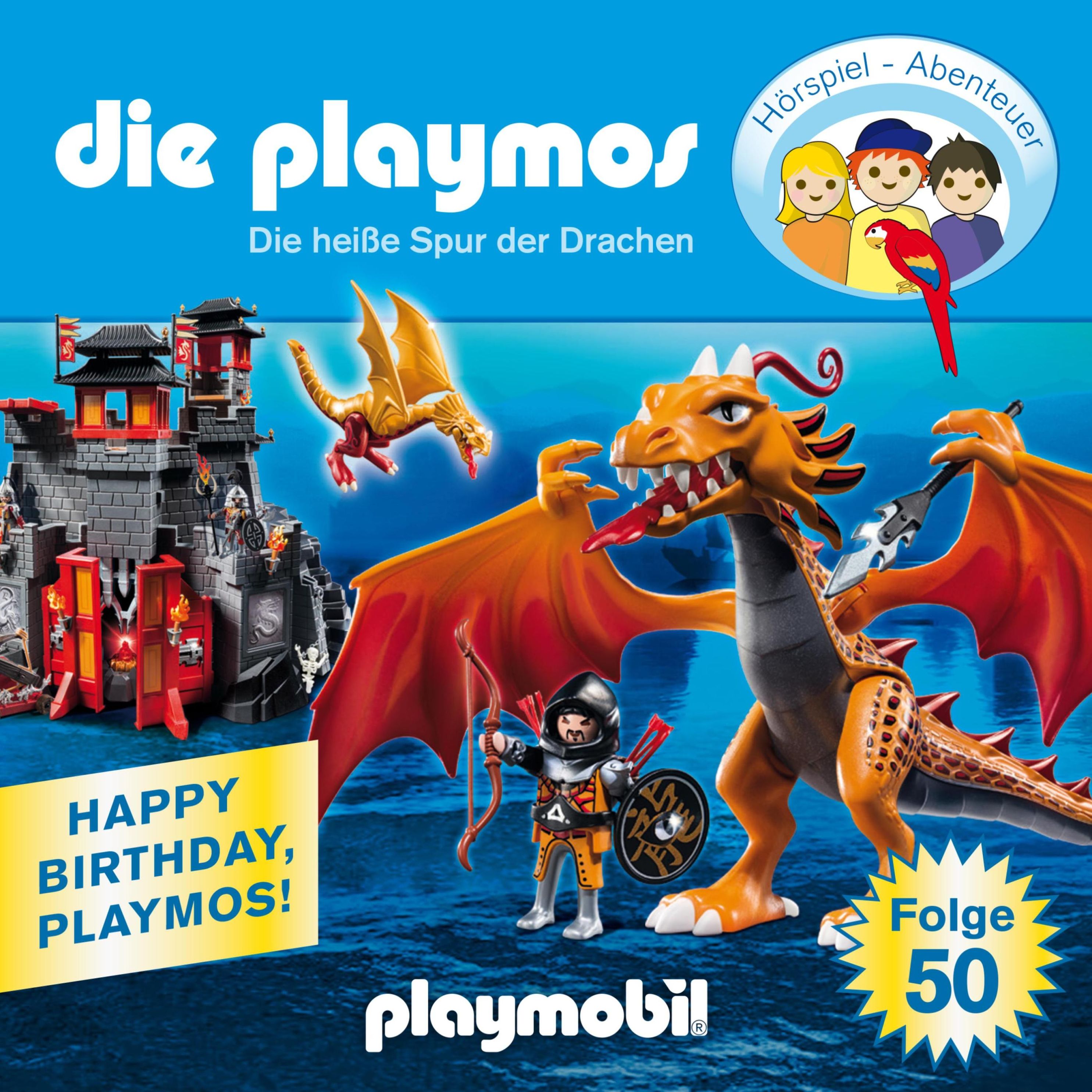 Die Playmos - Das Original Playmobil Hörspiel - 50 - Die Playmos - Das  Original Playmobil Hörspiel, Folge 50: Die heiße Spur der Drachen Hörbuch  Download