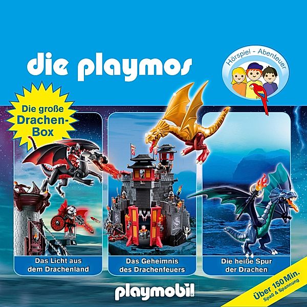 Die Playmos - Das Original Playmobil Hörspiel, Die große Drachen-Box, Folgen 13, 38, 50, Simon X. Rost, Florian Fickel