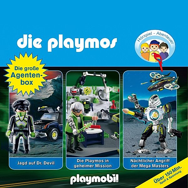 Die Playmos - Das Original Playmobil Hörspiel, Die grosse Agenten-Box, Folgen 19, 23, 31, Simon X. Rost, Florian Fickel