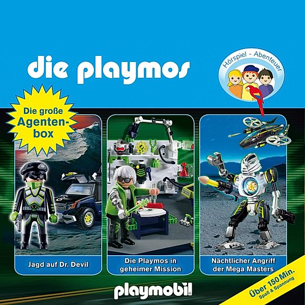 Die Playmos - Das Original Playmobil Hörspiel, Die große Agenten-Box, Folgen 19, 23, 31, Simon X. Rost, Florian Fickel