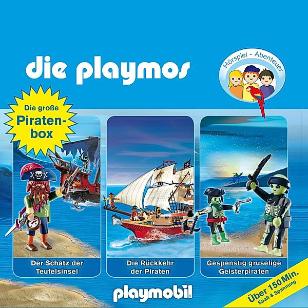 Die Playmos - Das Original Playmobil Hörspiel, Die große Piraten-Box, Folgen 1, 16, 22, Simon X. Rost, Rudolf K. Wernicke, Florian Fickel