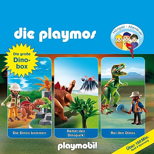 Die Playmos - Das Original Playmobil Hörspiel - Die Playmos - Das Original Playmobil Hörspiel, Die große Dino-Box, Folgen 3, 17, 30, Simon X. Rost, David Bredel, Florian Fickel