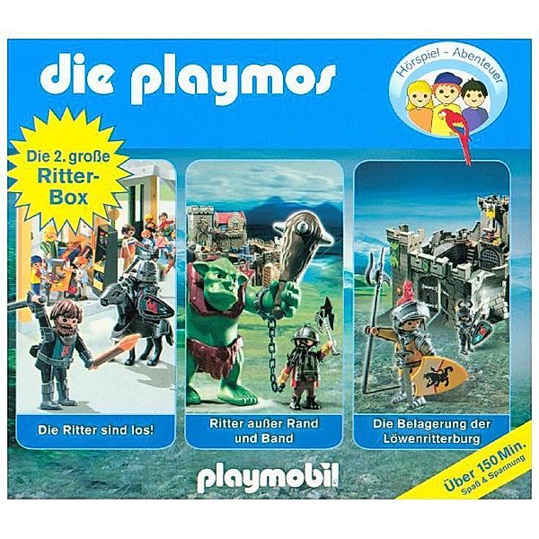 Die Playmos - Die 2. große Ritter-Box,3 Audio-CDs, Simon X. Rost, Florian Fickel, David Bredel