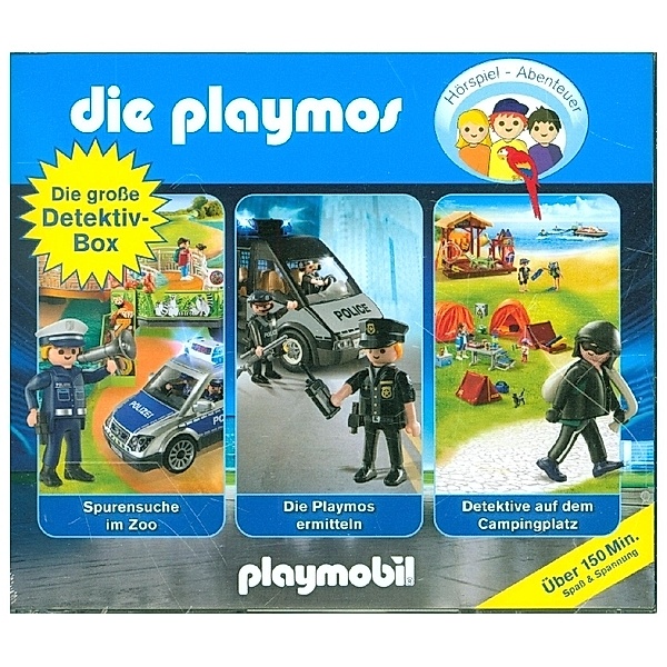 Die Playmos - Die große Detektiv-Box,3 Audio-CD, David Bredel, Florian Fickel