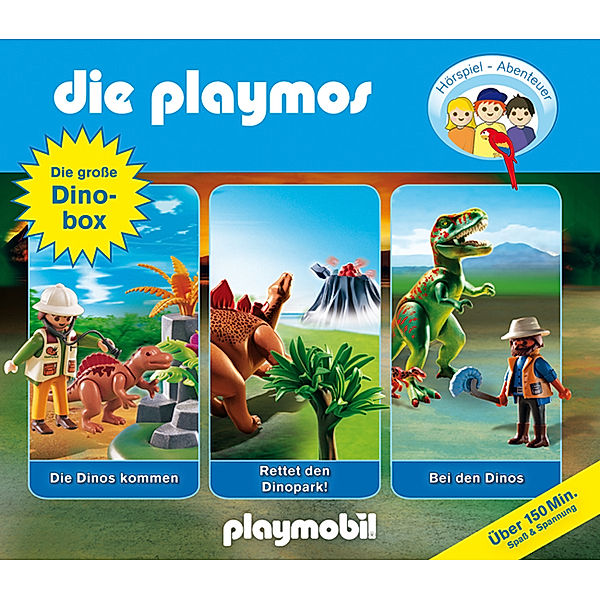 Die Playmos - Die große Dino-Box,3 Audio-CDs, Simon X. Rost, Florian Fickel, David Bredel