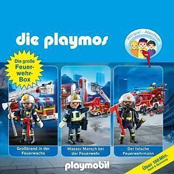 Die Playmos - Die grosse Feuerwehr-Box,3 Audio-CD, Simon X. Rost, David Bredel, Florian Fickel