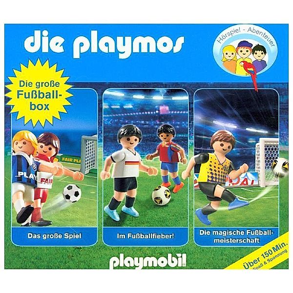 Die Playmos - Die große Fußball-Box,3 Audio-CDs, Simon X. Rost, Florian Fickel, David Bredel
