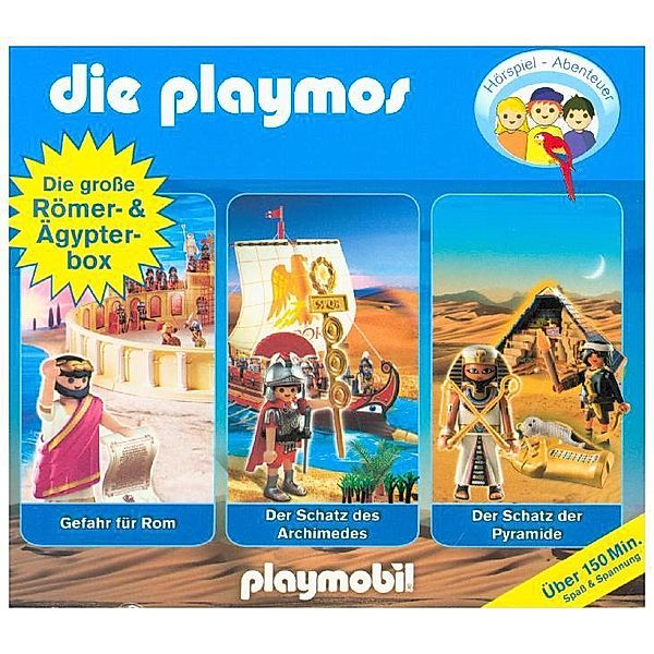 Die Playmos - Die grosse Römer- und Ägypter-Box,3 Audio-CDs, Simon X. Rost, Florian Fickel