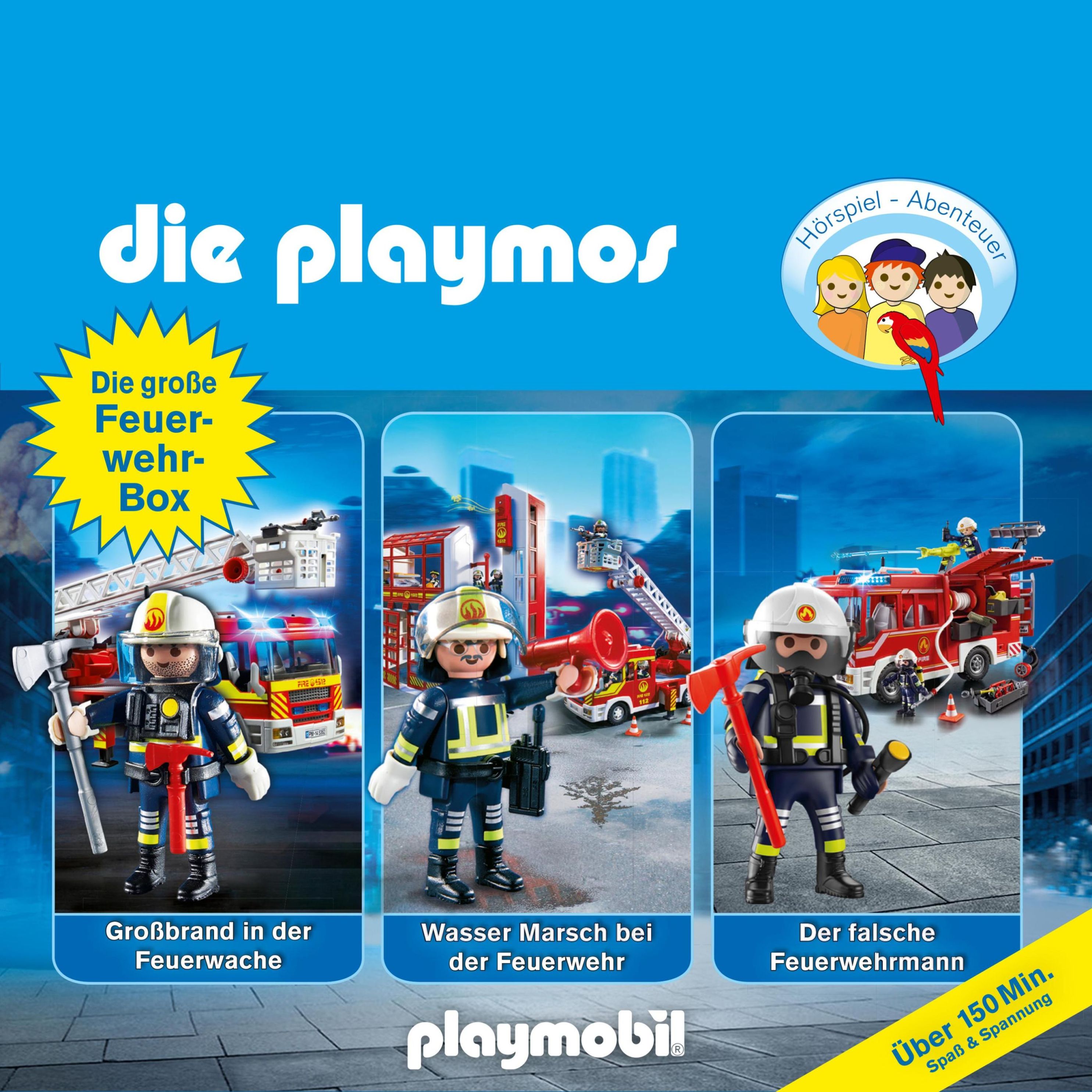 Die Playmos - Die Playmos - Das Original Playmobil Hörspiel, Die große  Feuerwehr-Box, Folgen 42, 57, 62 Hörbuch Download