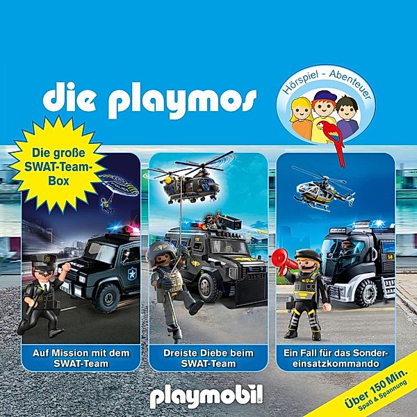 Die Playmos - Die Playmos - Das Original Playmobil Hörspiel, Die grosse SWAT-Team-Box, Folgen 68, 78, 85, Simon X. Rost, Christoph Dittert, Florian Fickel, David Bredel