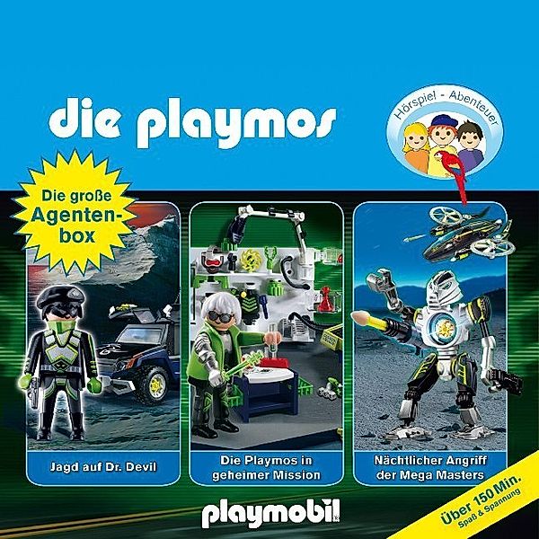 Die Playmos - Die Playmos - Die grosse Agenten-Box,3 Audio-CDs, Simon X. Rost, Florian Fickel