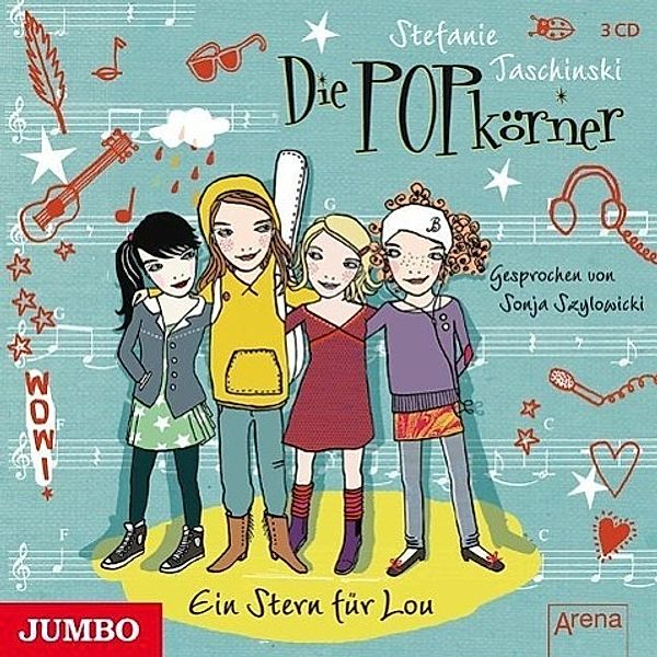 Die POPkörner - Ein Stern für Lou, 3 Audio-CDs, Stefanie Taschinski