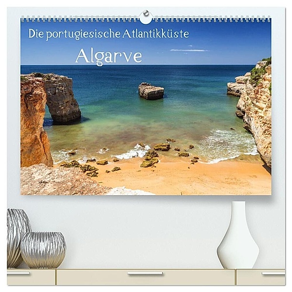 Die portugiesische Atlantikküste - Algarve (hochwertiger Premium Wandkalender 2024 DIN A2 quer), Kunstdruck in Hochglanz, Thomas Klinder