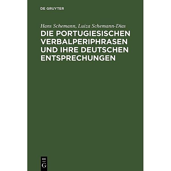 Die portugiesischen Verbalperiphrasen und ihre deutschen Entsprechungen, Hans Schemann, Luiza Schemann-Dias