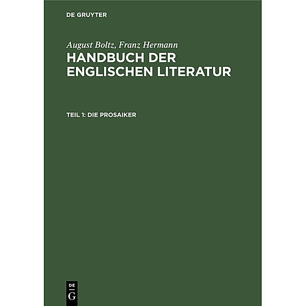 Die Prosaiker, August Boltz, Franz Hermann